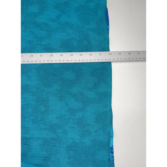 CM Shapes Shirt Tunic Plus size 1x Teal & Purple Rayon NWT Embroidery - Picture 9 of 10